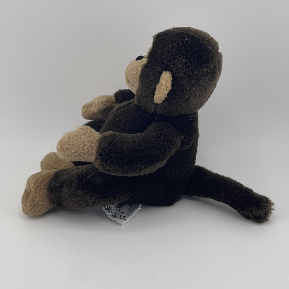 Russ Berrie Luv Pets Joy Brown Monkey Miniature Stuffed Animal Plush 7 in - Picture 2 of 9